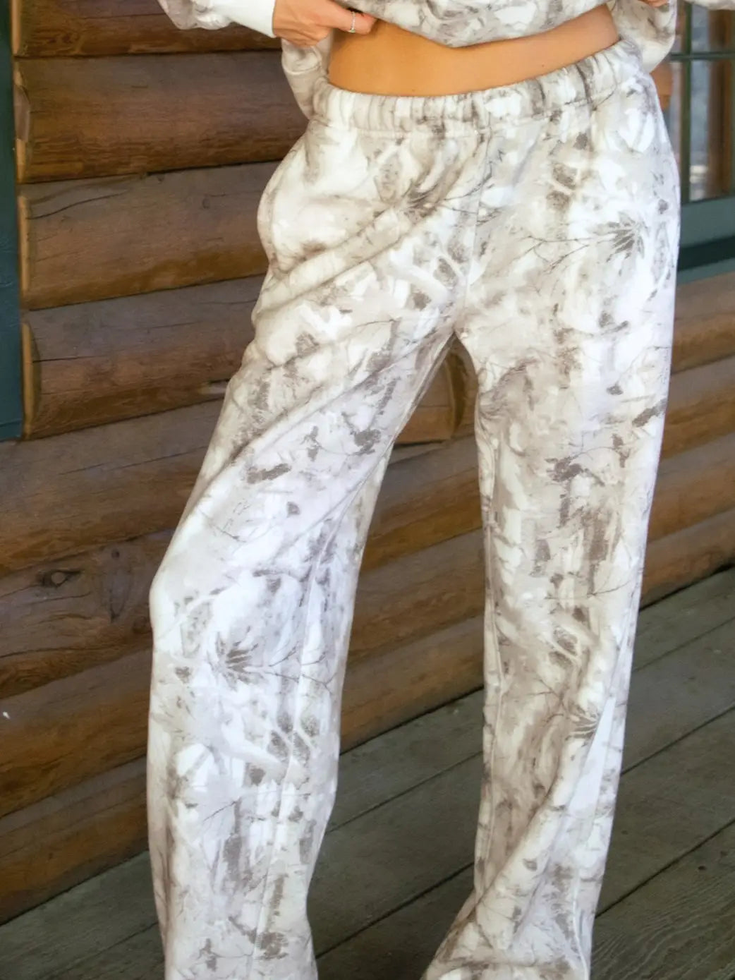 Avery Light Woodland Camo Lounge Fleece Sweatpants