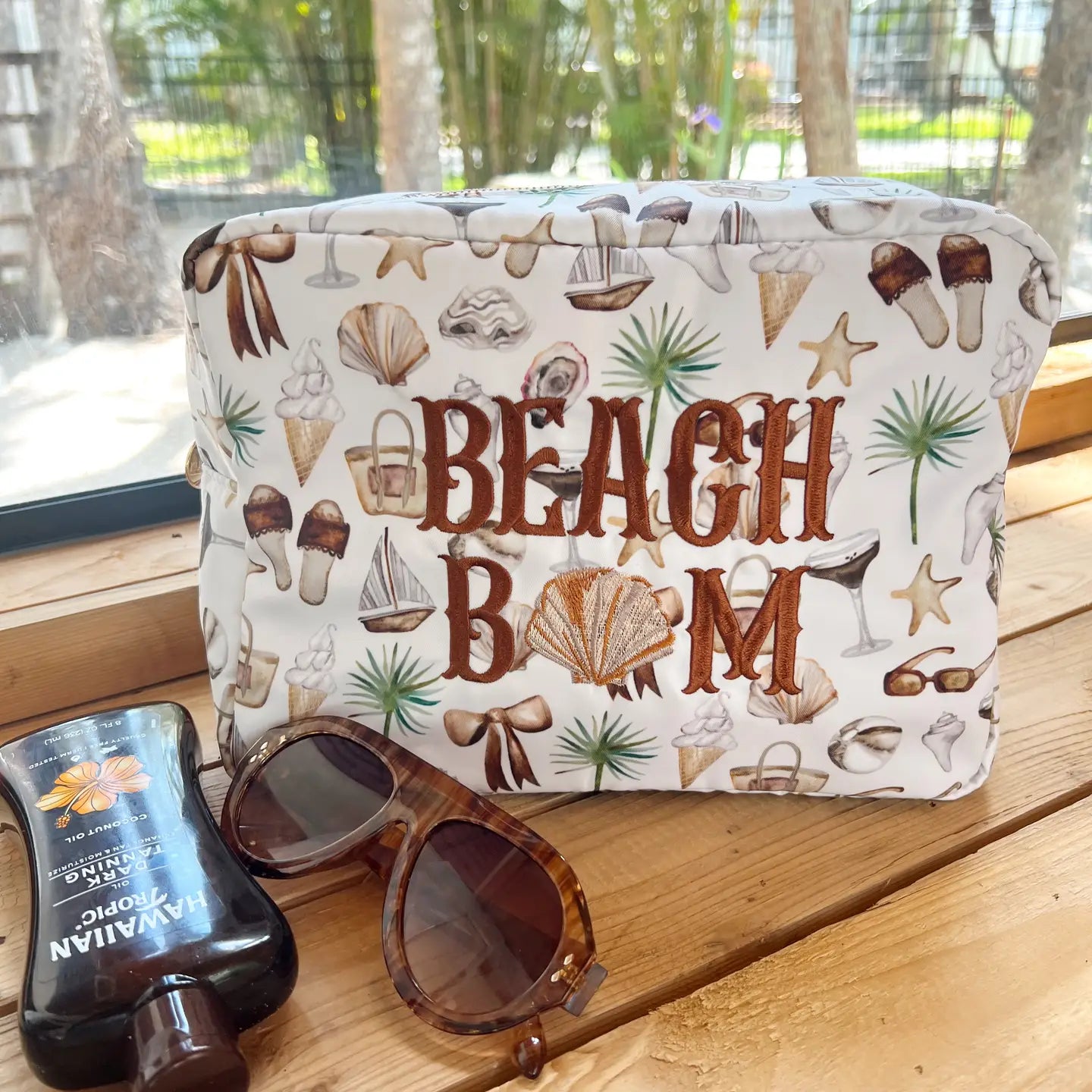 Beach Bum - Neutral Coastal Cocktail Xl Bag