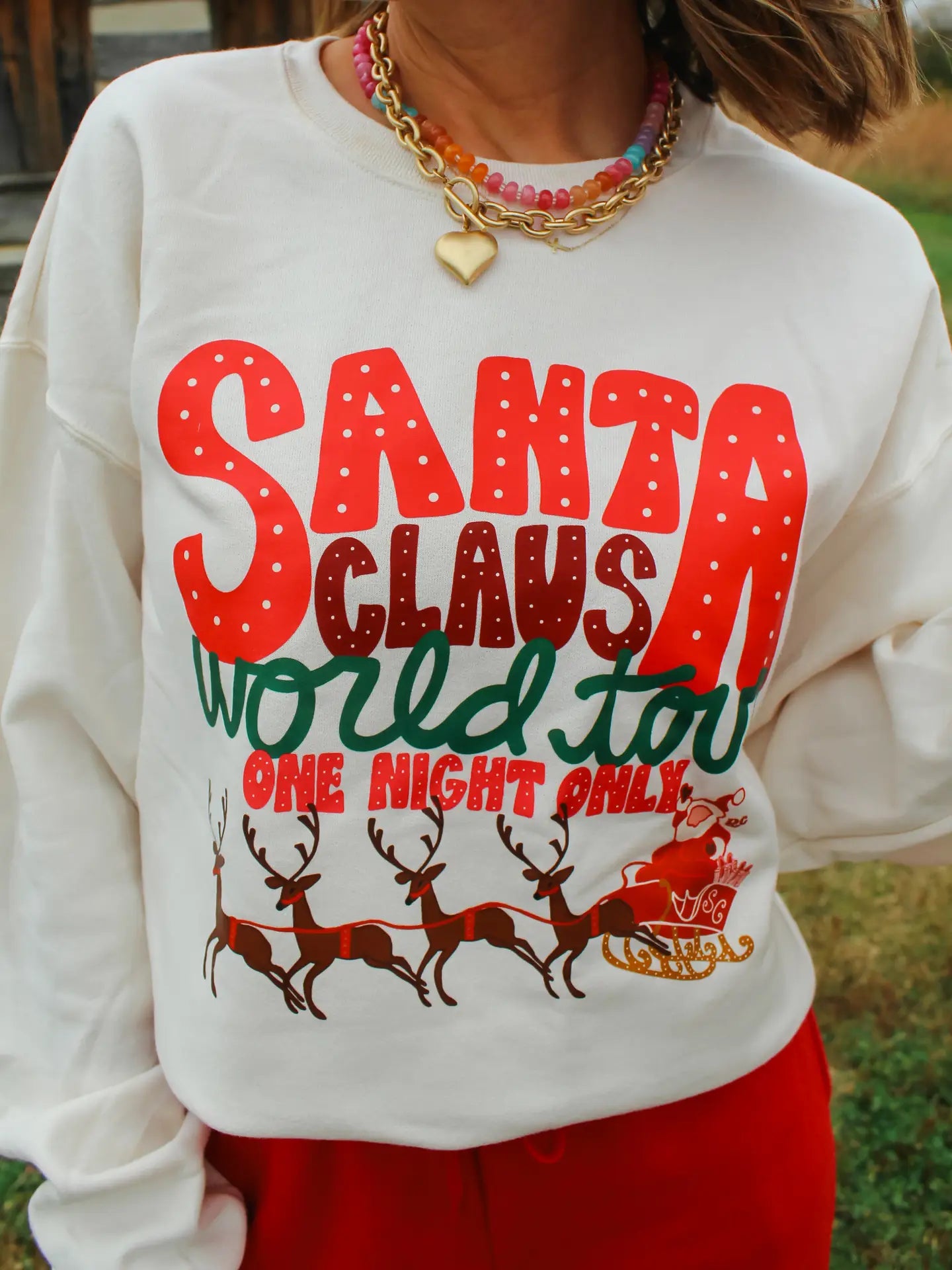 Santa Claus World Tour Ivory Crew
