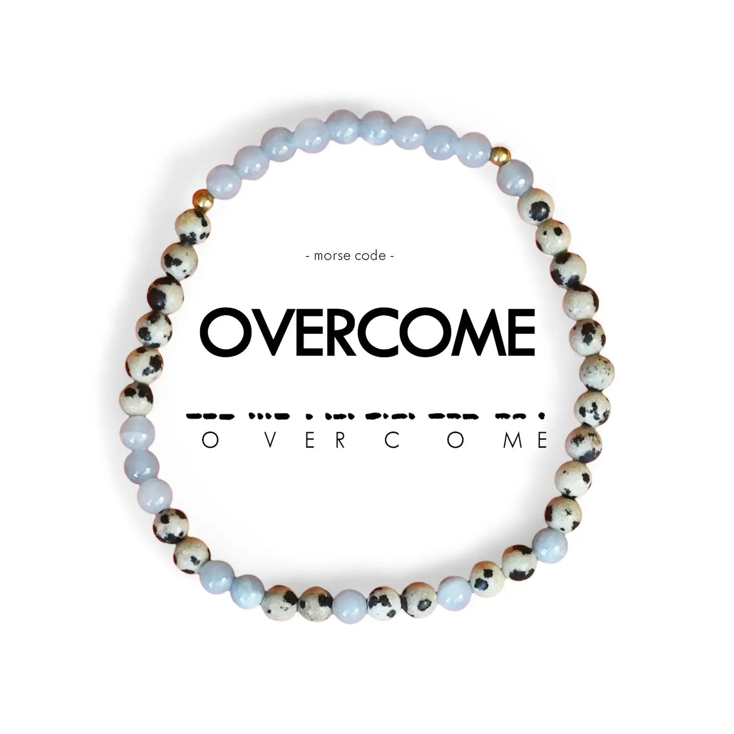 Overcome - Morse Code Bracelet