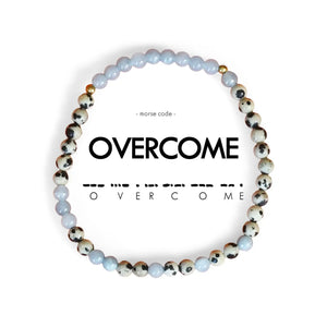 Overcome - Morse Code Bracelet