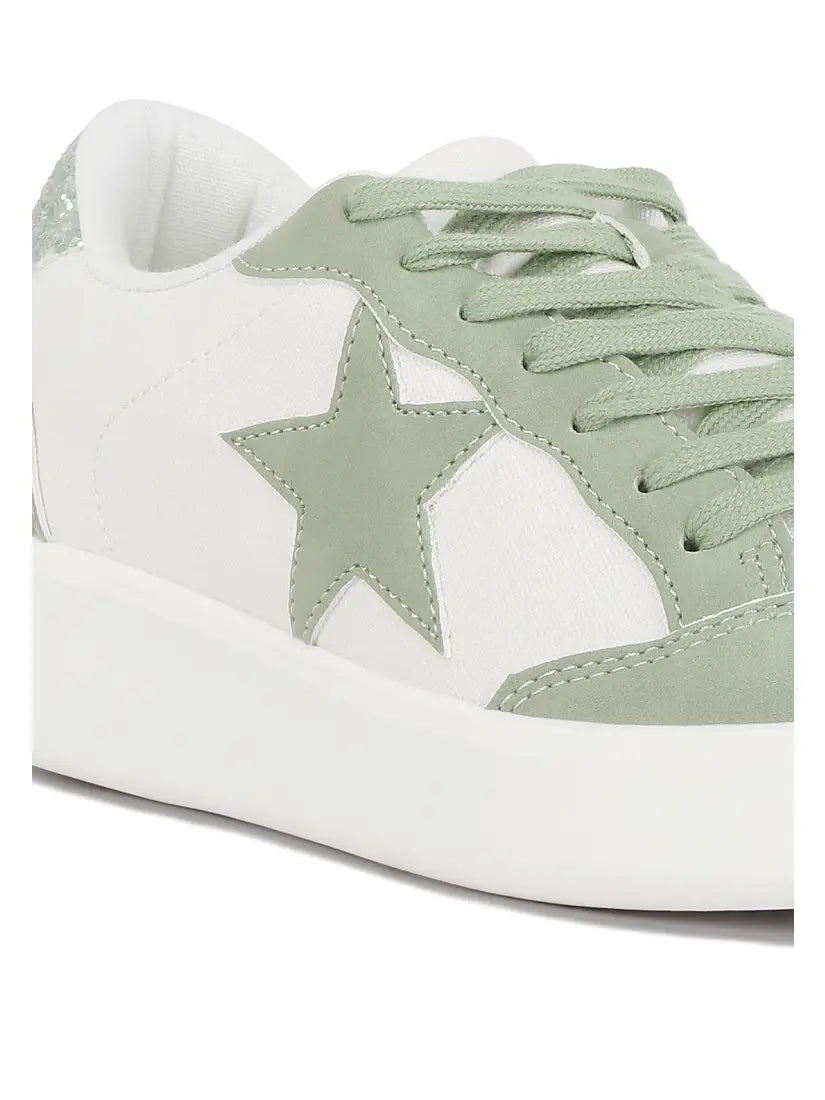 Perry Glitter Detail Star Sneakers