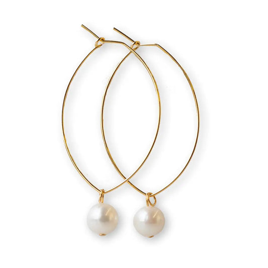 Drop Earrings-Pearl