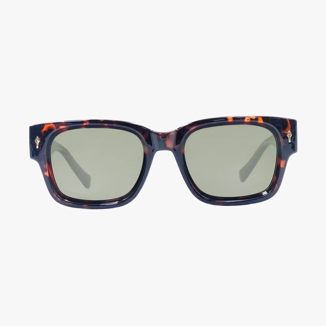 Mod Espresso Polarized Square Designer Fashion Sunglasses
