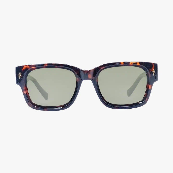 Mod Espresso Polarized Square Designer Fashion Sunglasses