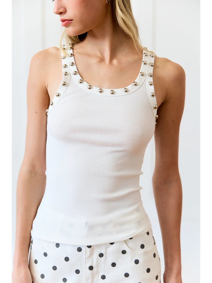Stud Detailed Tank Top