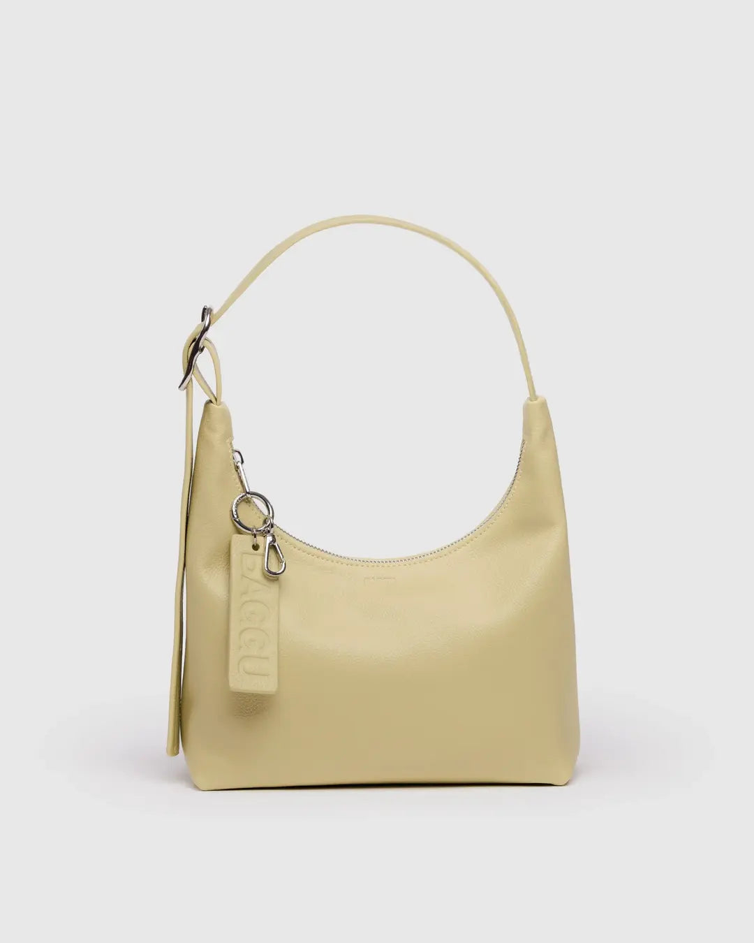 Straw Baggu Mini Recycled Leather Shoulder Bag