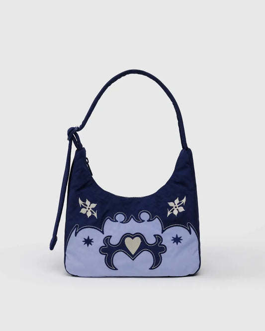 Mini Nylon Shoulder Bag - Baggu Western Appliqué