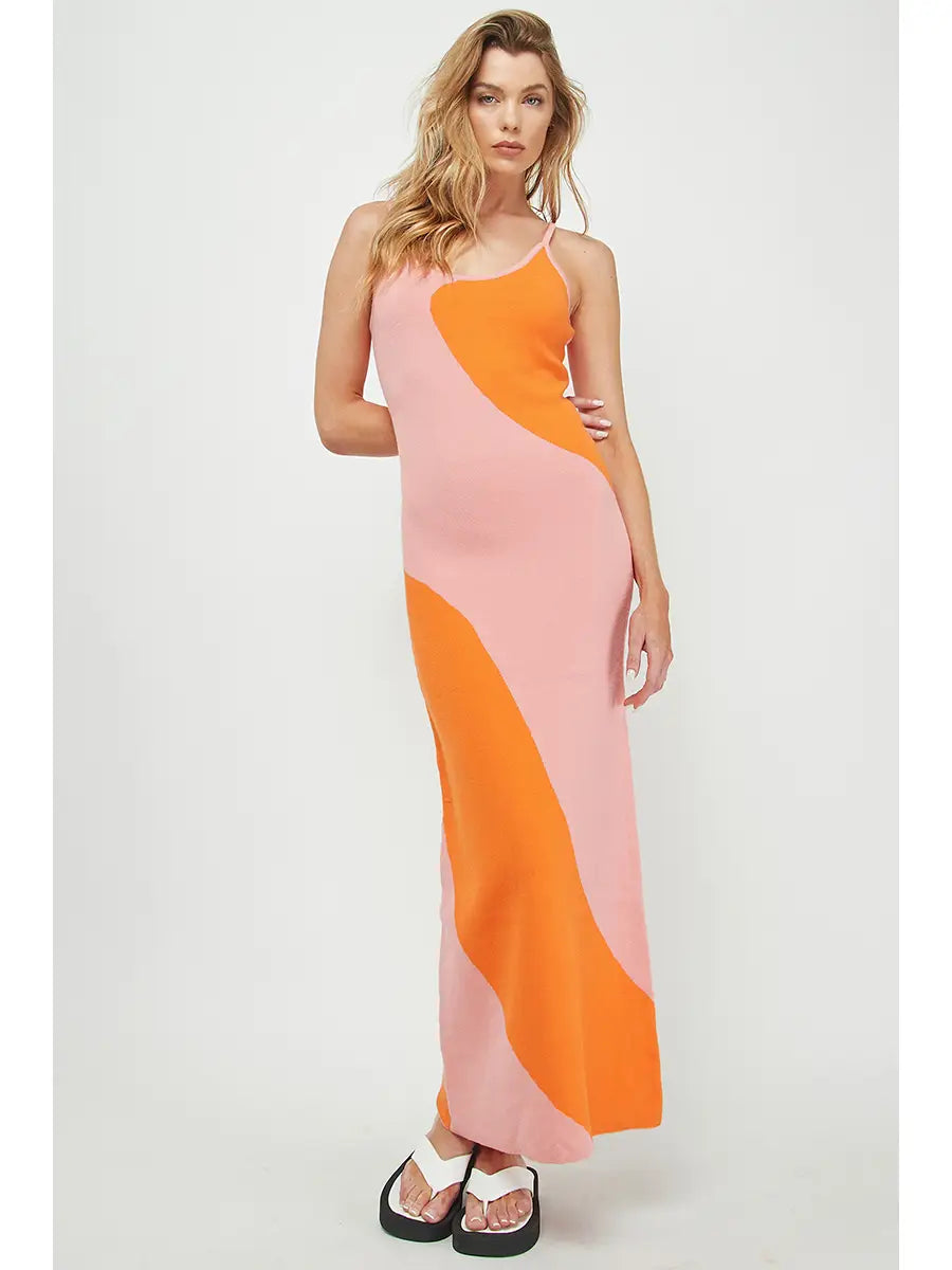Abstract Maxi Dress