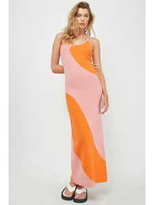 Abstract Maxi Dress