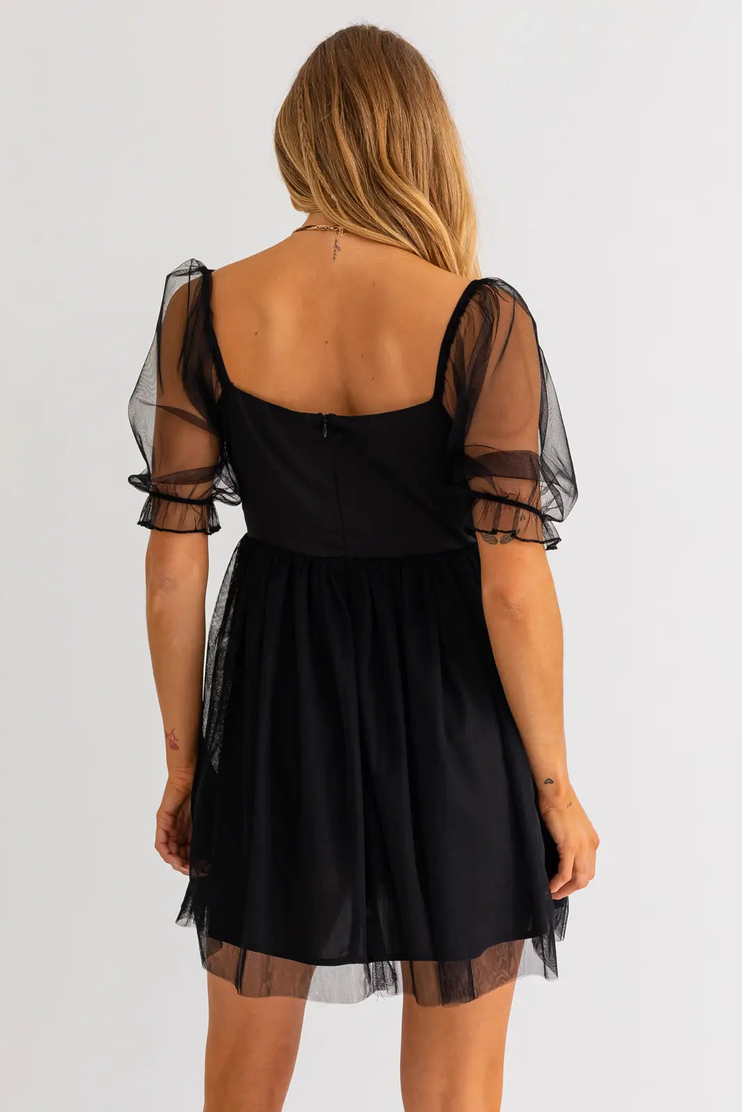 Mesh Babydoll Dress