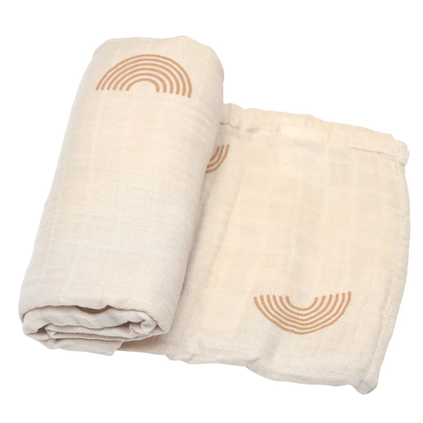 Muslin Swaddle - Neutral Rainbow