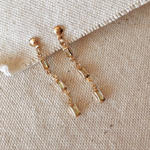 Opal Drop Earrings - 18K Gold Filled