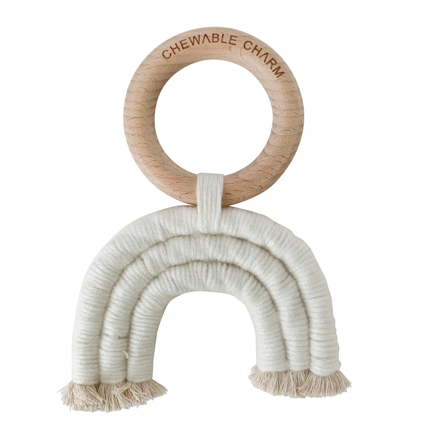 Rainbow Macrame Teether