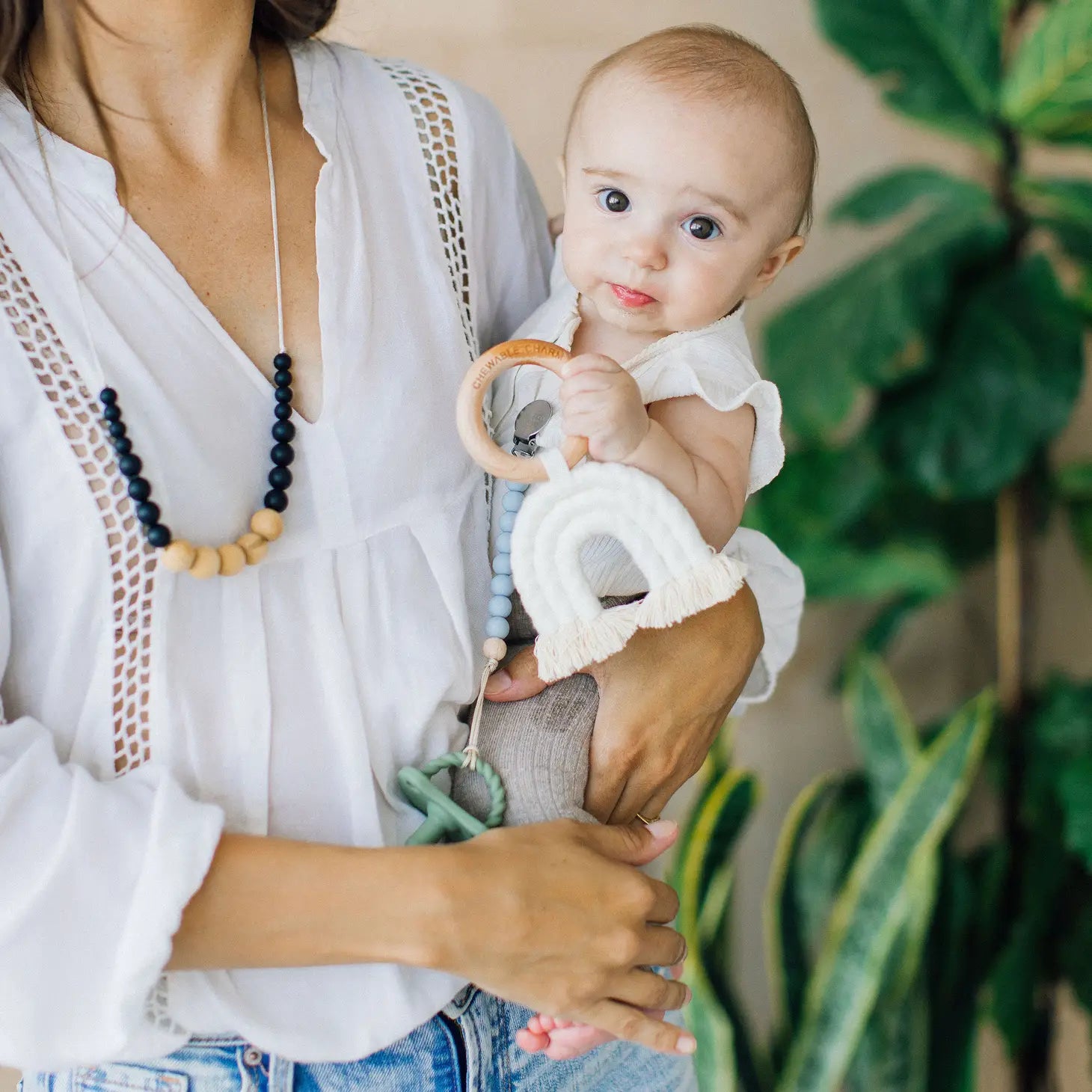 Rainbow Macrame Teether