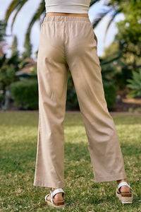 Taupe Linen Pants