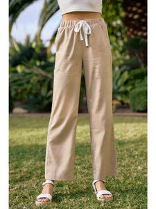 Taupe Linen Pants