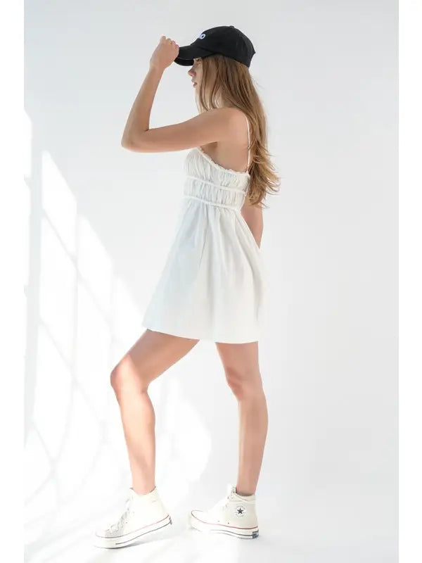 Babydoll Dress in White