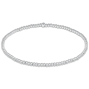 Classic Sterling 3mm Bead Bracelet