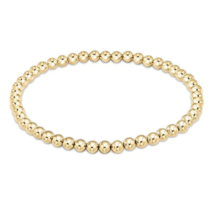 Classic Gold 4mm bead bracelet - enewton