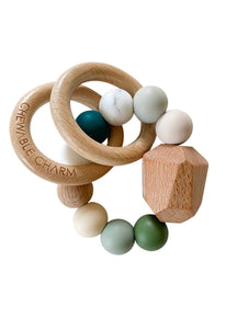 Hayes Silicone + Wood Teether - Multiple Colors